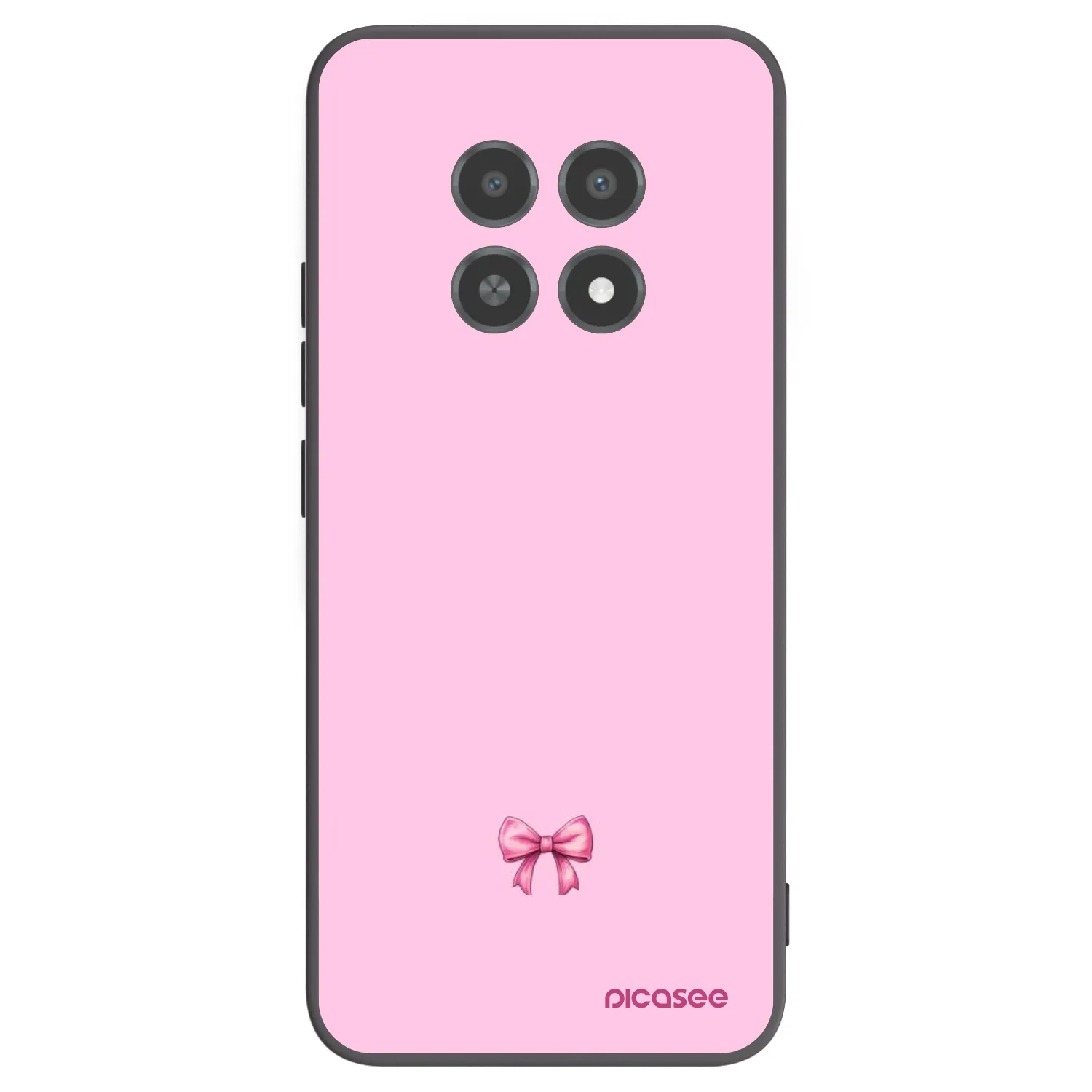 Picasee husă neagră din silicon pentru Realme 12X - Blush bow