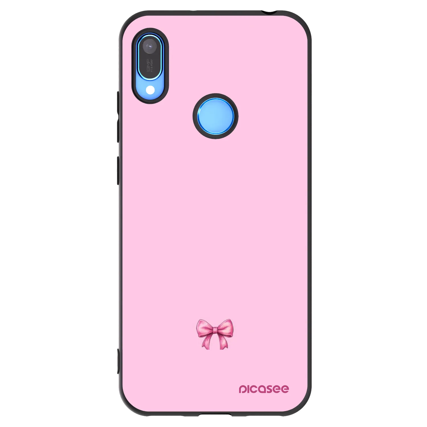 Picasee husă neagră din silicon pentru Huawei Y6 2019 - Blush bow