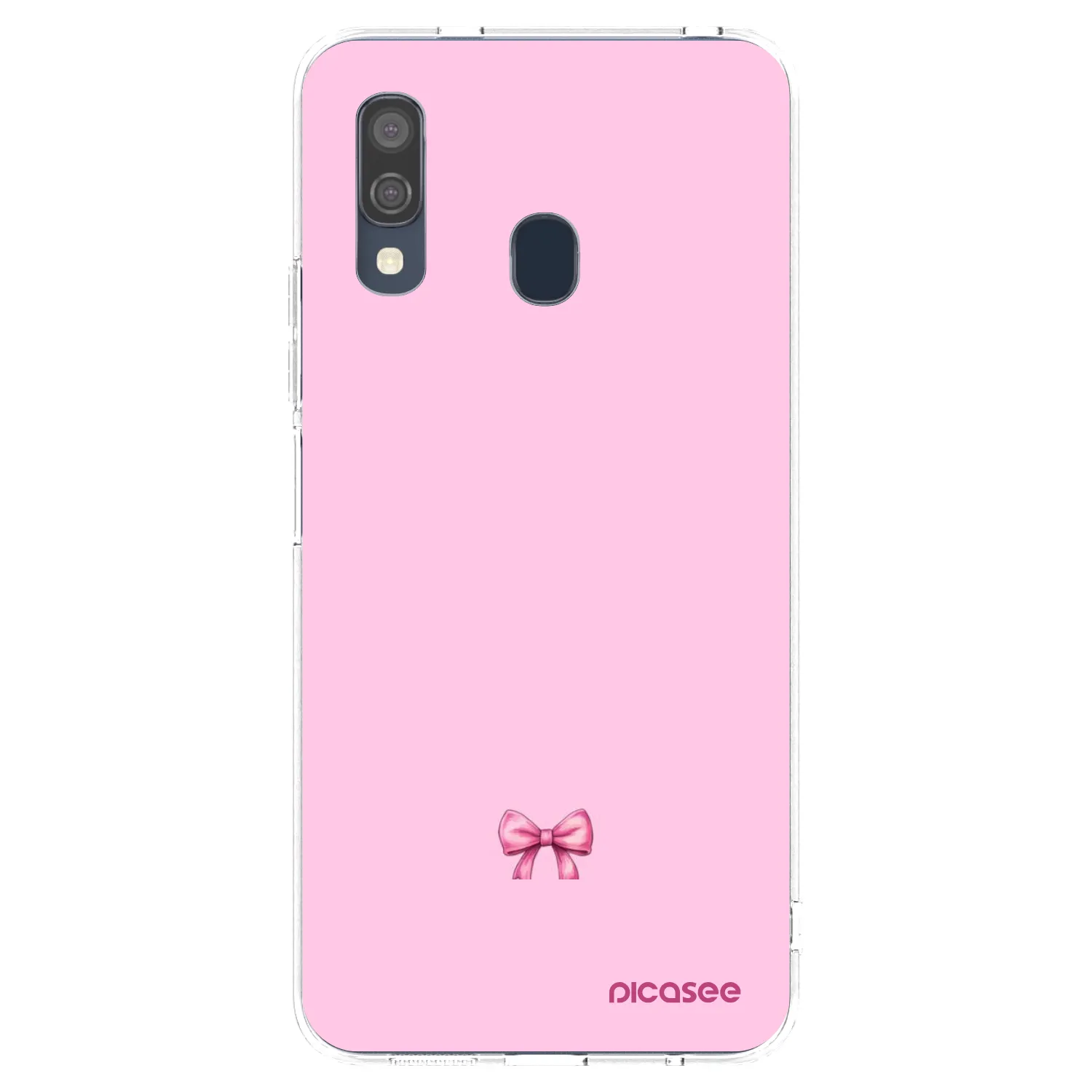 Picasee husă transparentă din silicon pentru Samsung Galaxy A40 A405F - Blush bow