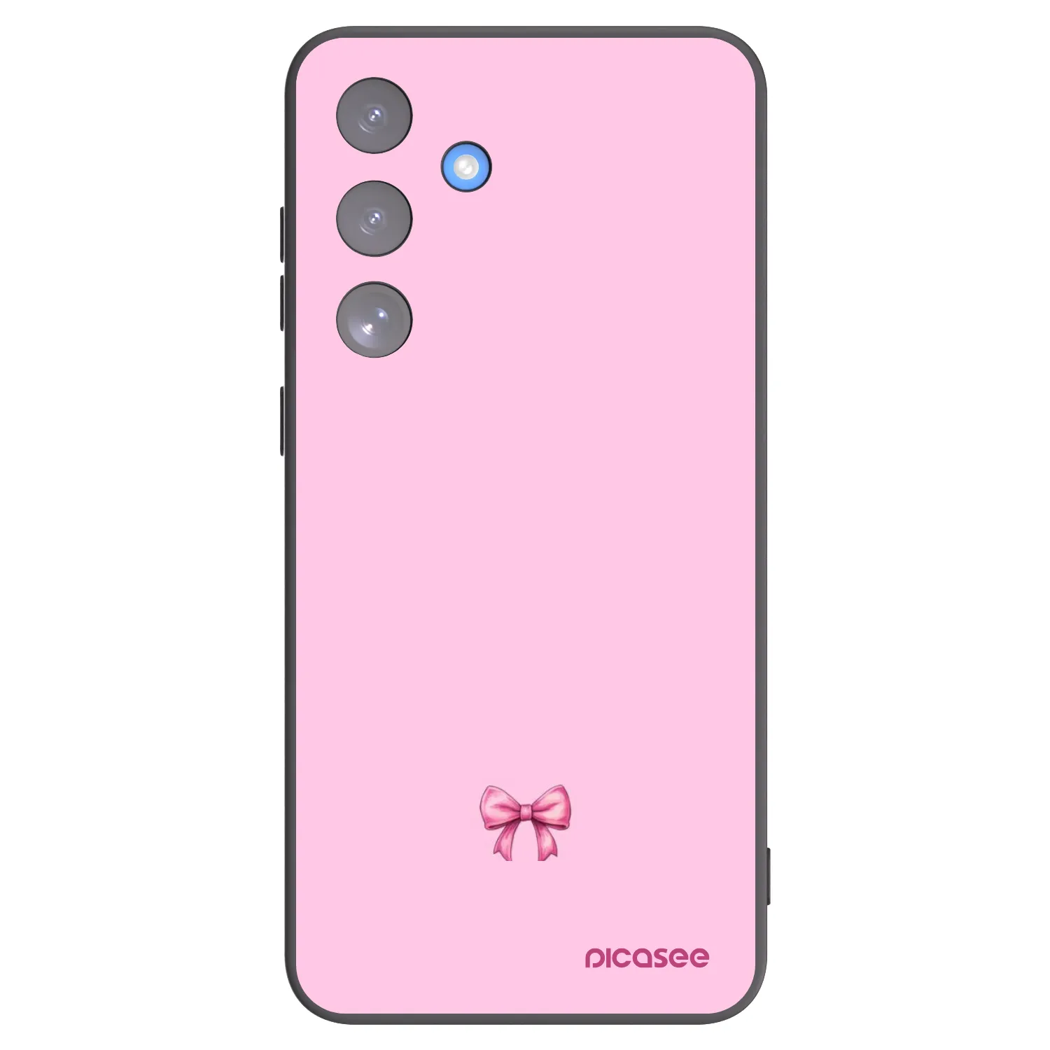 Picasee husă neagră din silicon pentru Samsung Galaxy S25 FE 5G - Blush bow