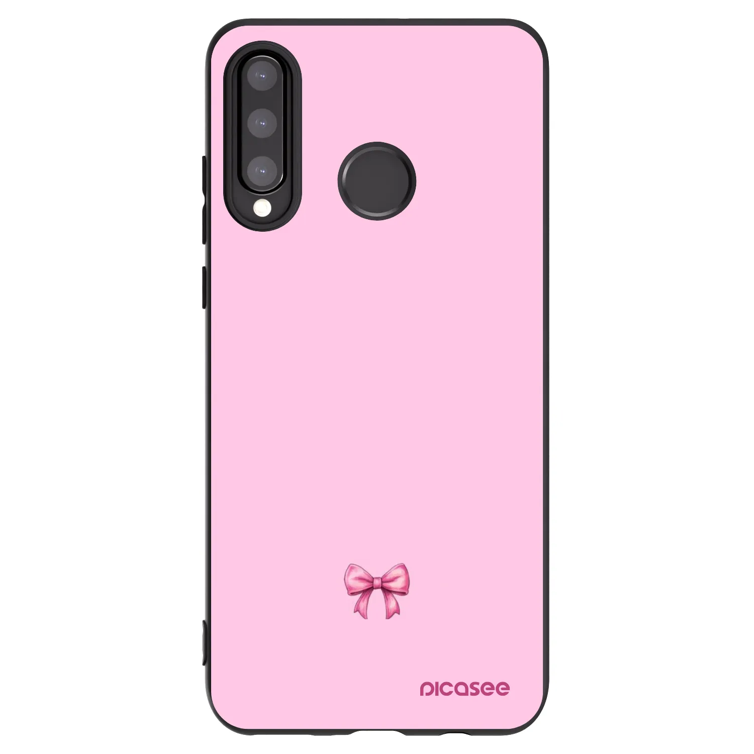 Picasee husă neagră din silicon pentru Huawei P30 Lite - Blush bow