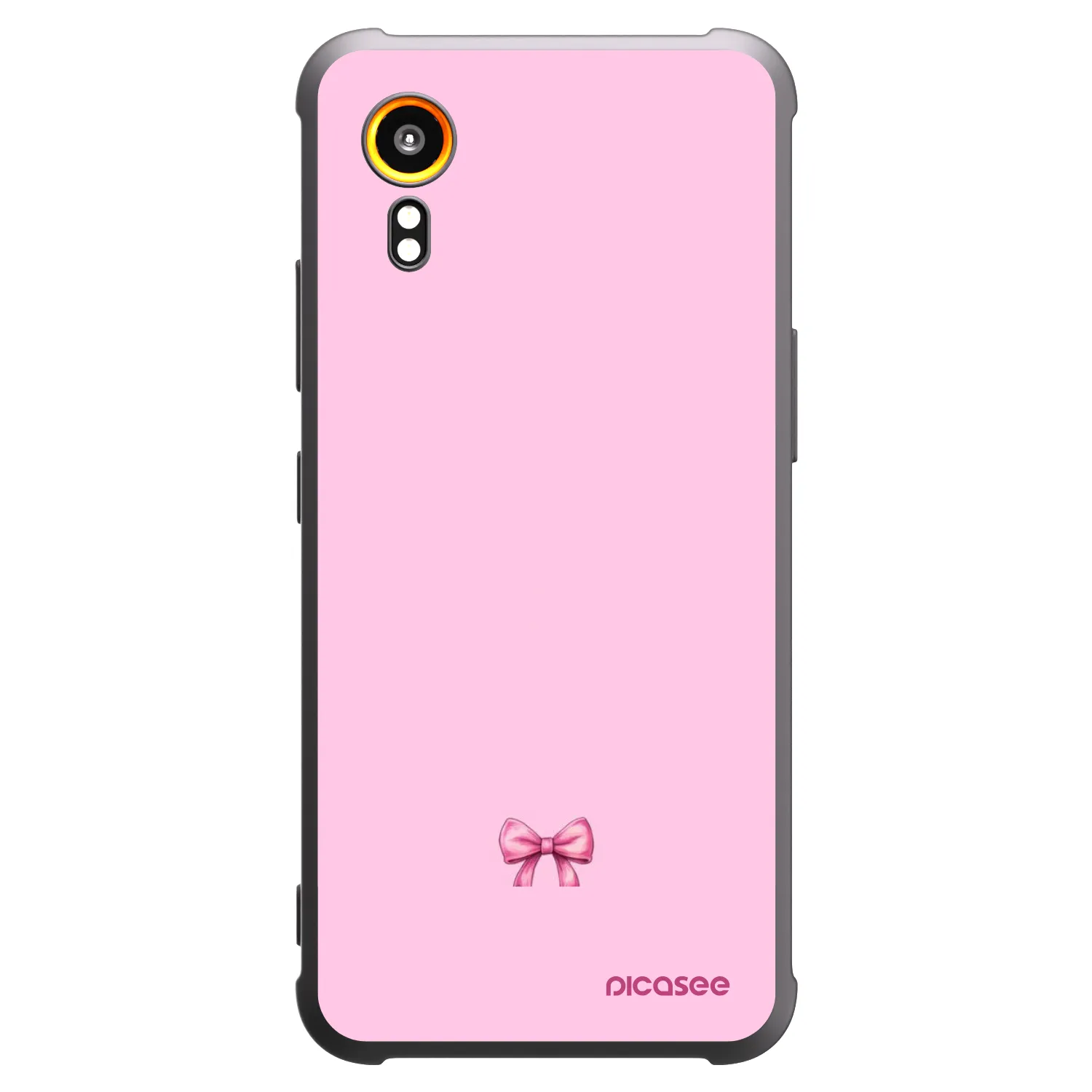 Picasee husă neagră din silicon pentru Samsung Galaxy Xcover 7 - Blush bow