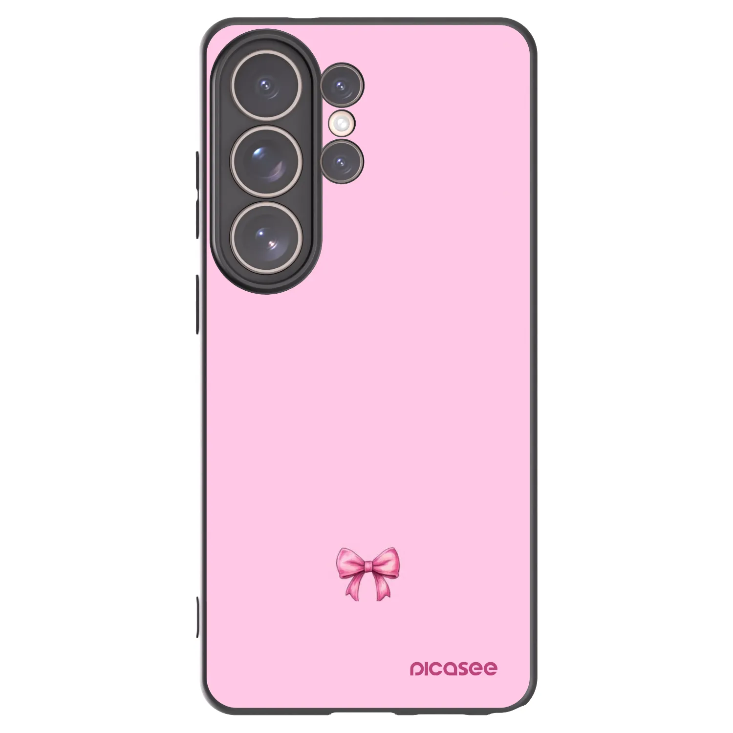 Picasee husă neagră din silicon pentru Samsung Galaxy S26 Ultra - Blush bow