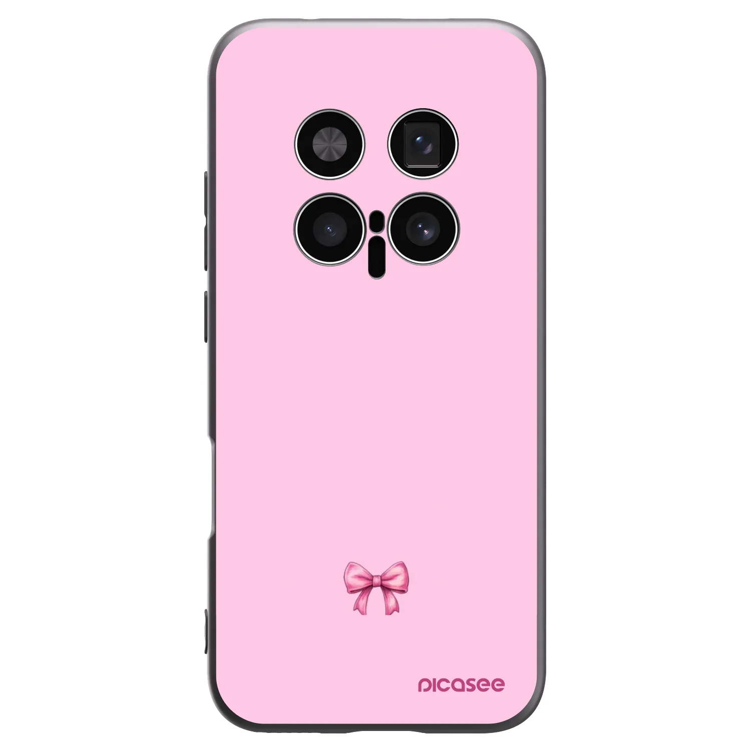 Picasee husă neagră din silicon pentru Honor Magic8 Pro 5G - Blush bow