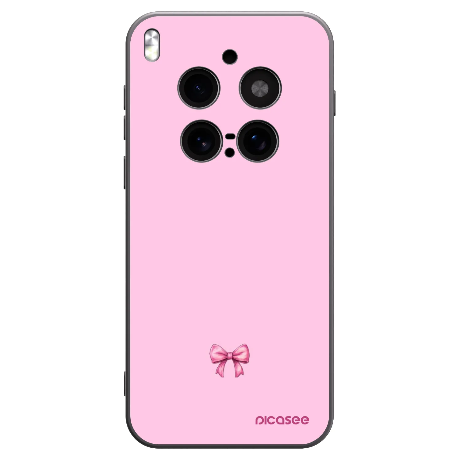 Picasee husă neagră din silicon pentru Vivo X300 Pro - Blush bow