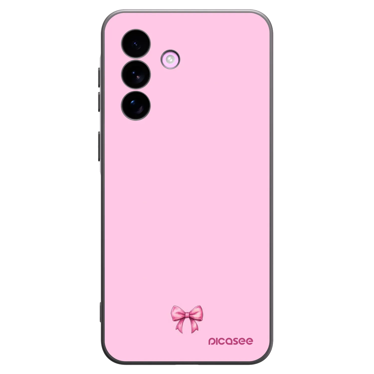 Picasee husă neagră din silicon pentru Samsung Galaxy A57 5G - Blush bow