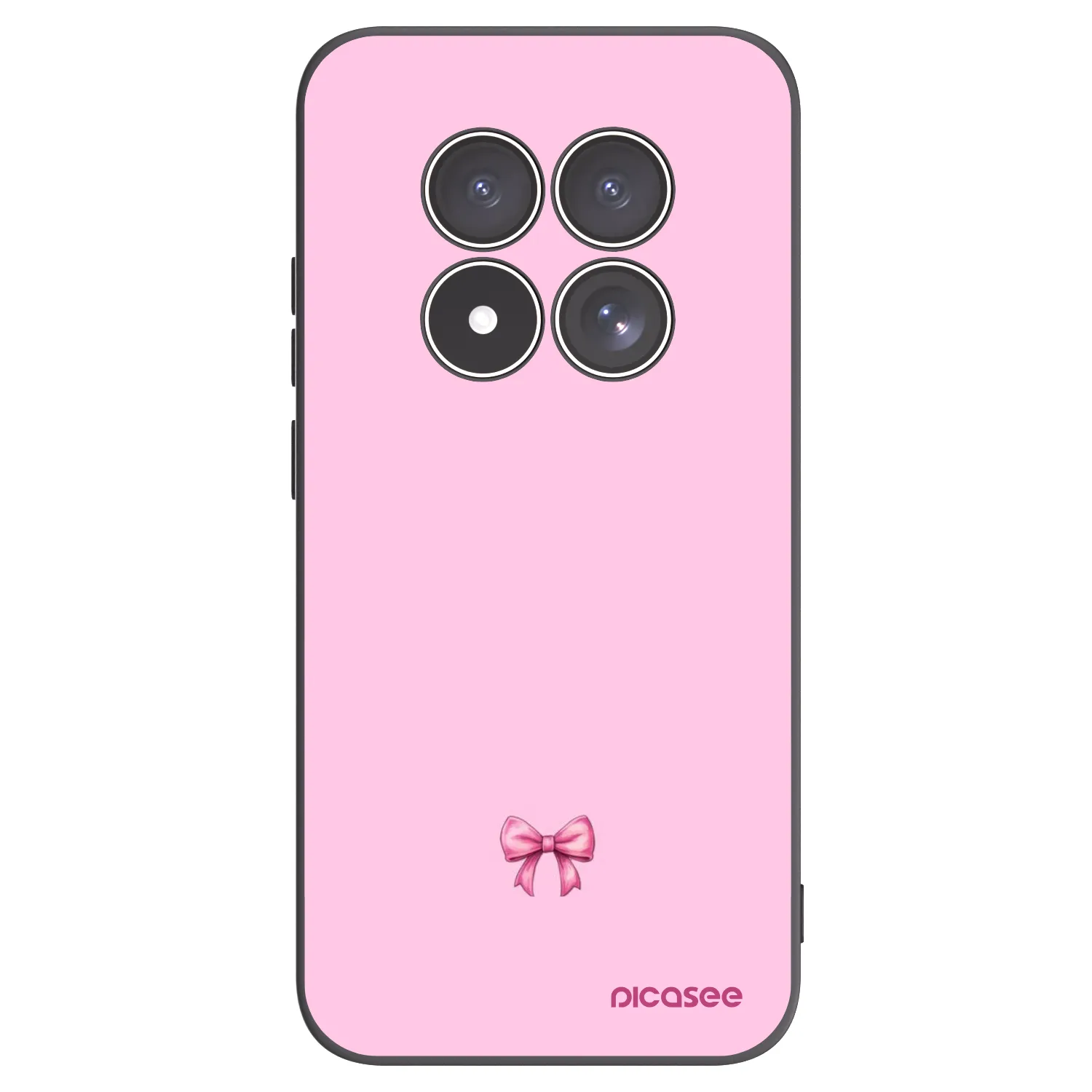 Picasee husă neagră din silicon pentru Xiaomi Redmi Note 15 Pro 5G - Blush bow