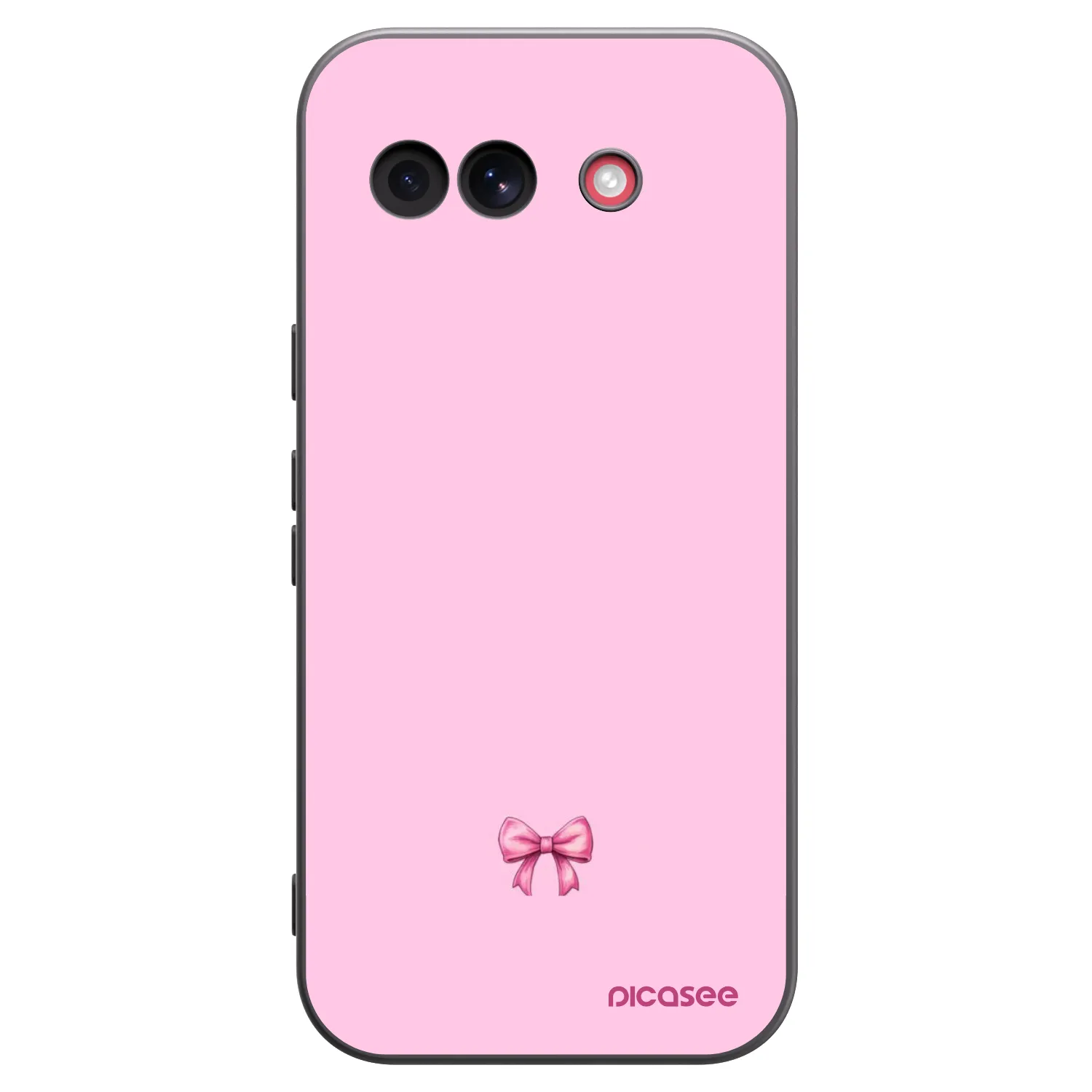 Picasee husă neagră din silicon pentru Google Pixel 10a - Blush bow