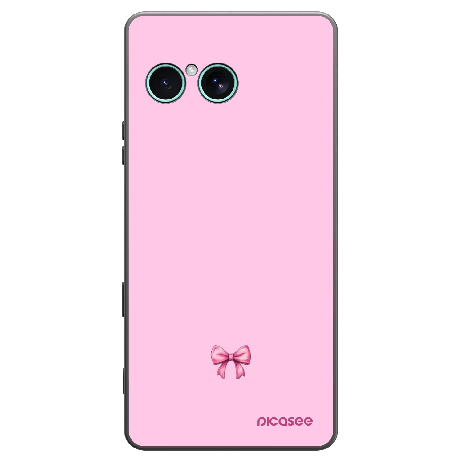 Picasee husă neagră din silicon pentru Sony Xperia 10 VII - Blush bow