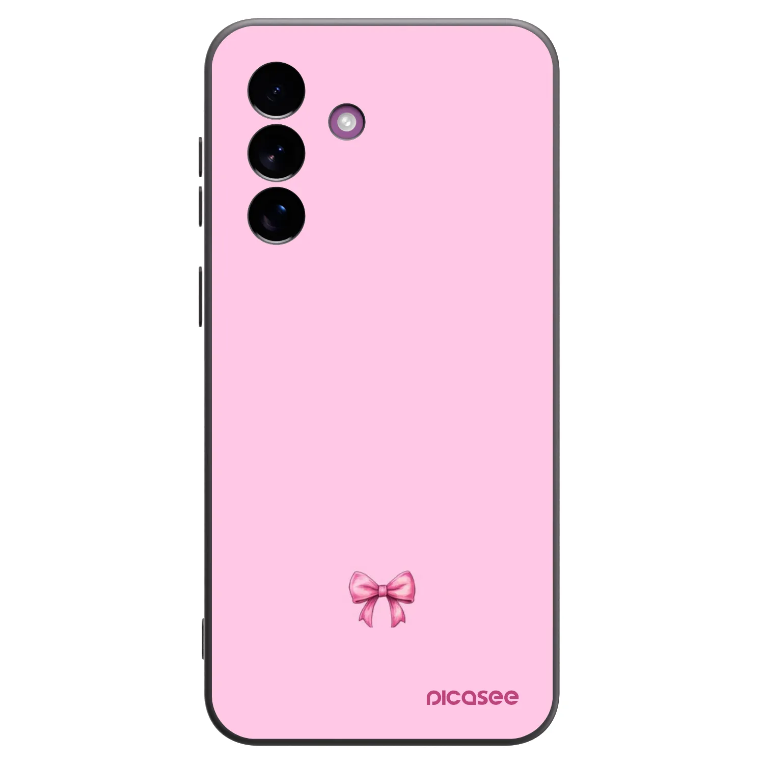 Picasee husă neagră din silicon pentru Samsung Galaxy A37 - Blush bow