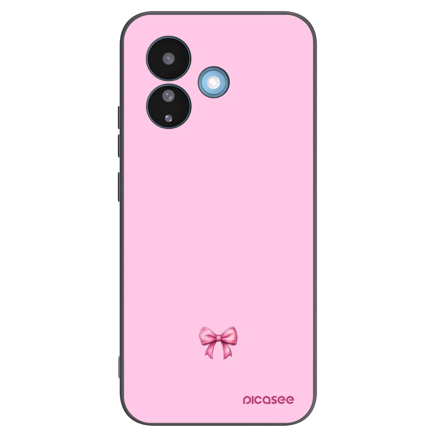 Picasee husă neagră din silicon pentru Xiaomi Redmi Note 17 Pro 5G - Blush bow