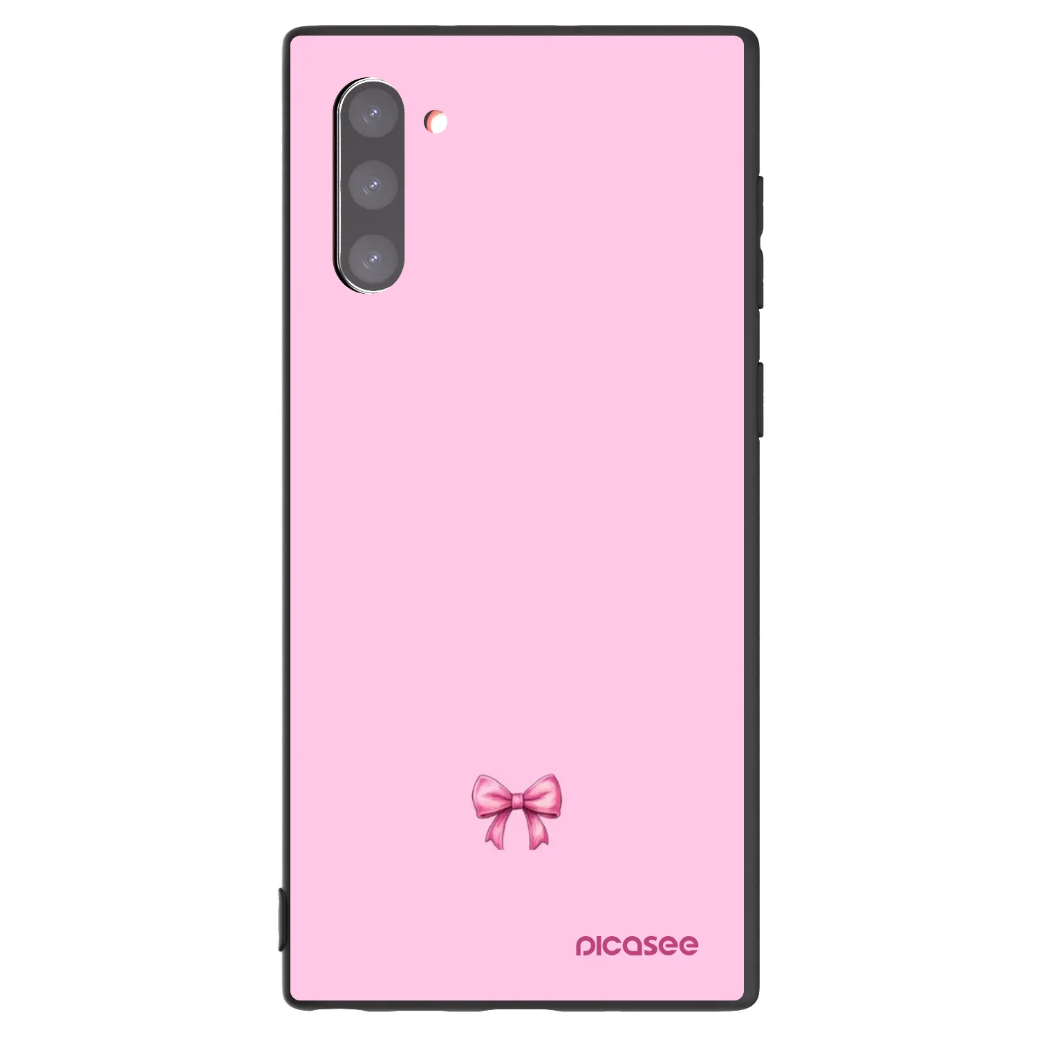 Picasee husă neagră din silicon pentru Samsung Galaxy Note 10 N970F - Blush bow