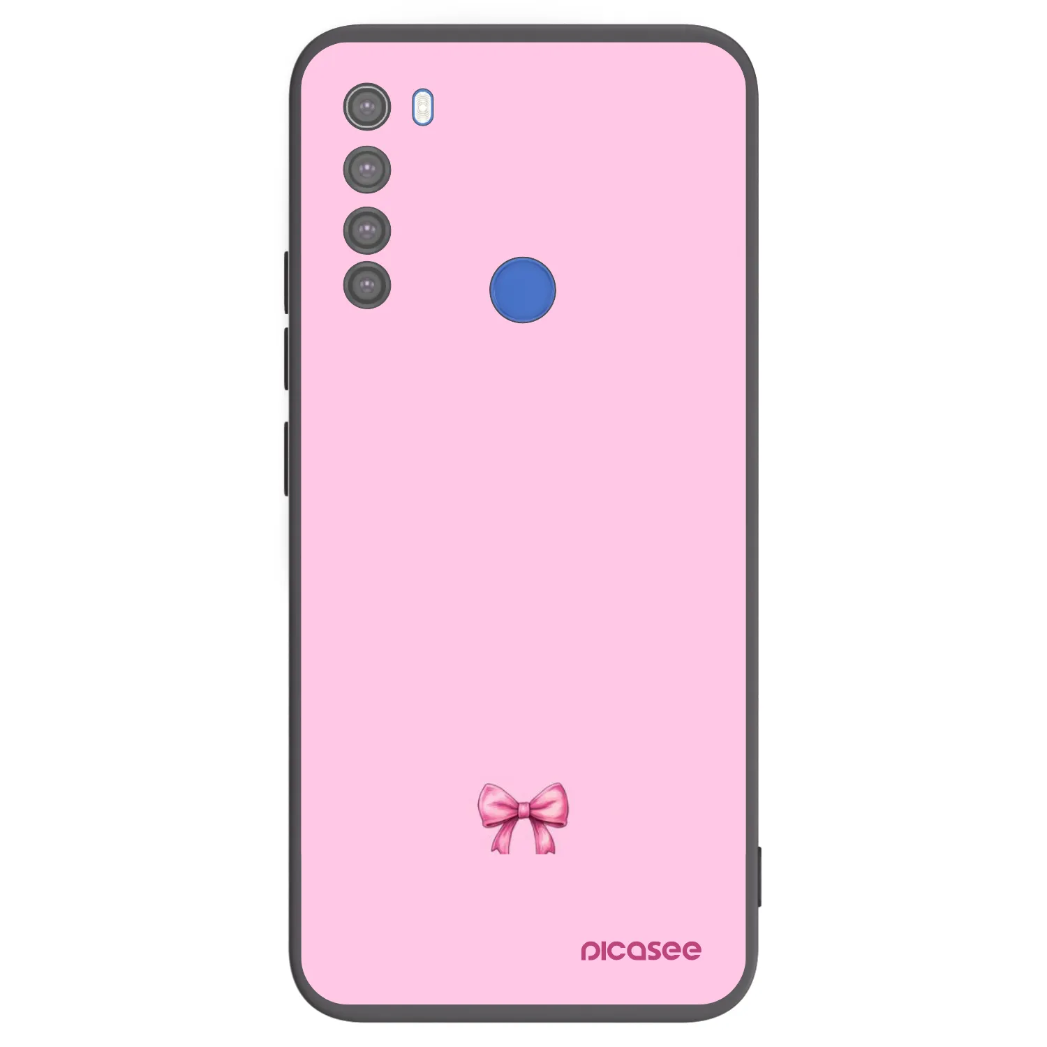 Picasee husă neagră din silicon pentru Xiaomi Redmi Note 8T - Blush bow