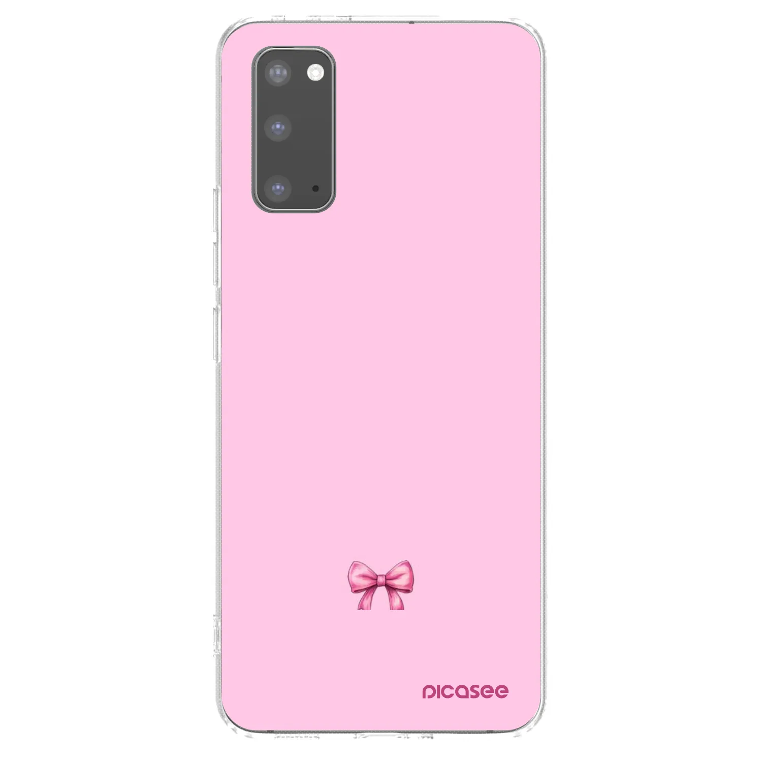 Picasee husă transparentă din silicon pentru Samsung Galaxy S20 G980F - Blush bow
