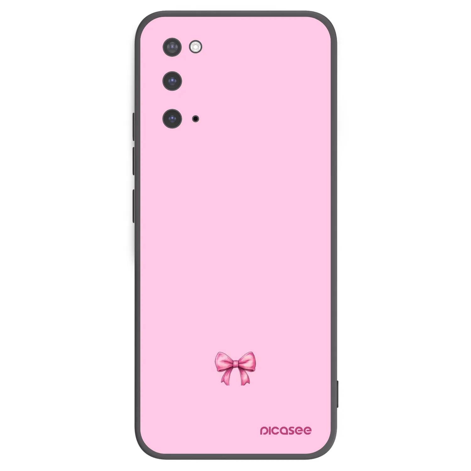 Picasee husă neagră din silicon pentru Samsung Galaxy S20 G980F - Blush bow