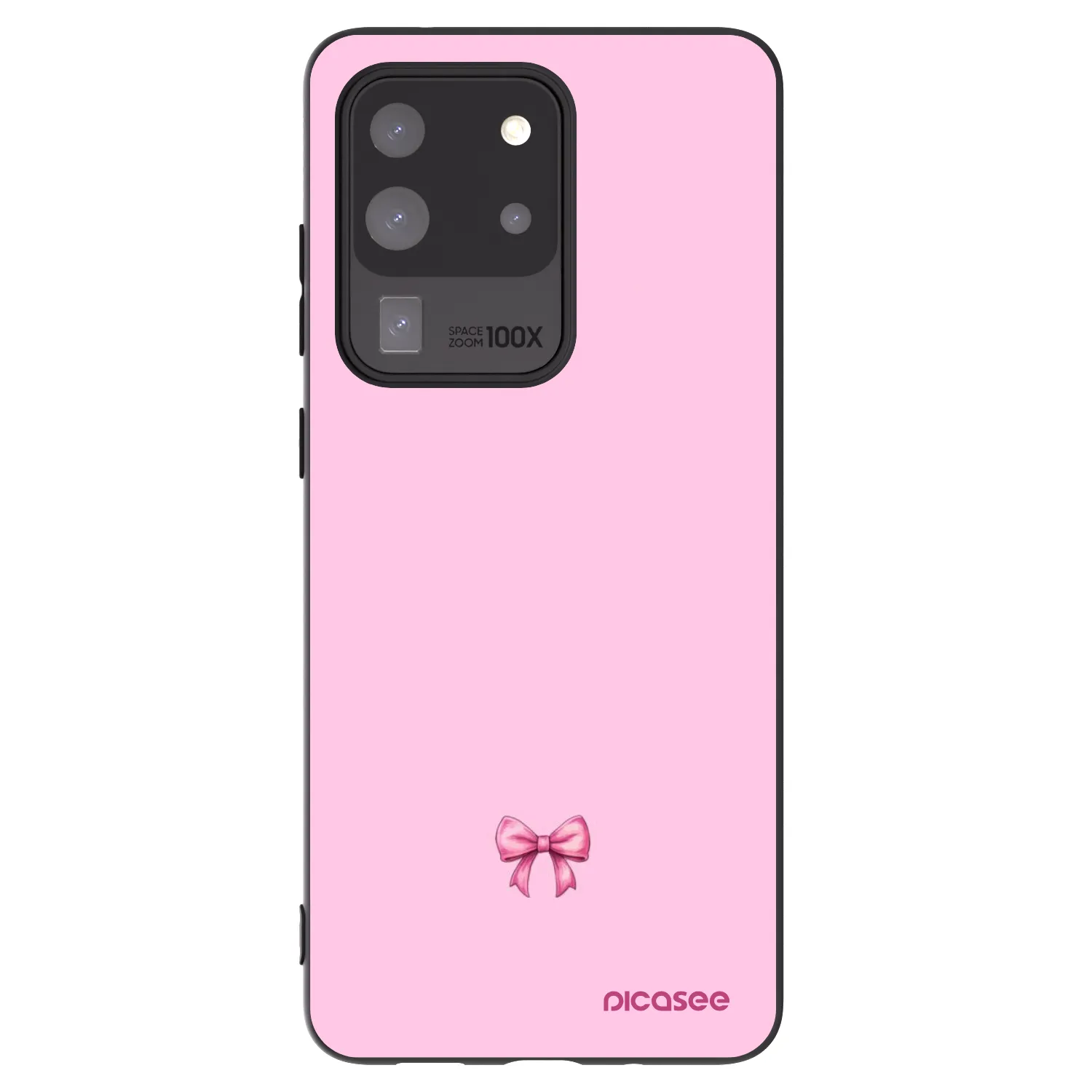 Picasee husă neagră din silicon pentru Samsung Galaxy S20 Ultra 5G G988F - Blush bow