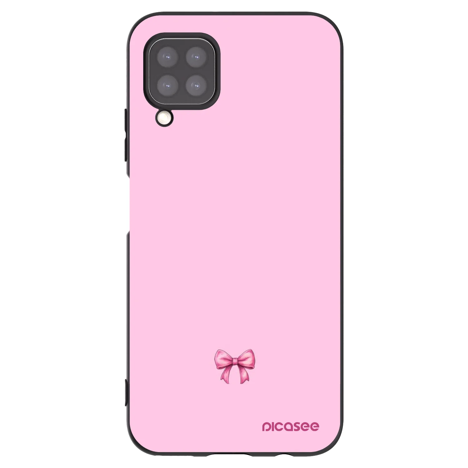 Picasee husă neagră din silicon pentru Huawei P40 Lite - Blush bow