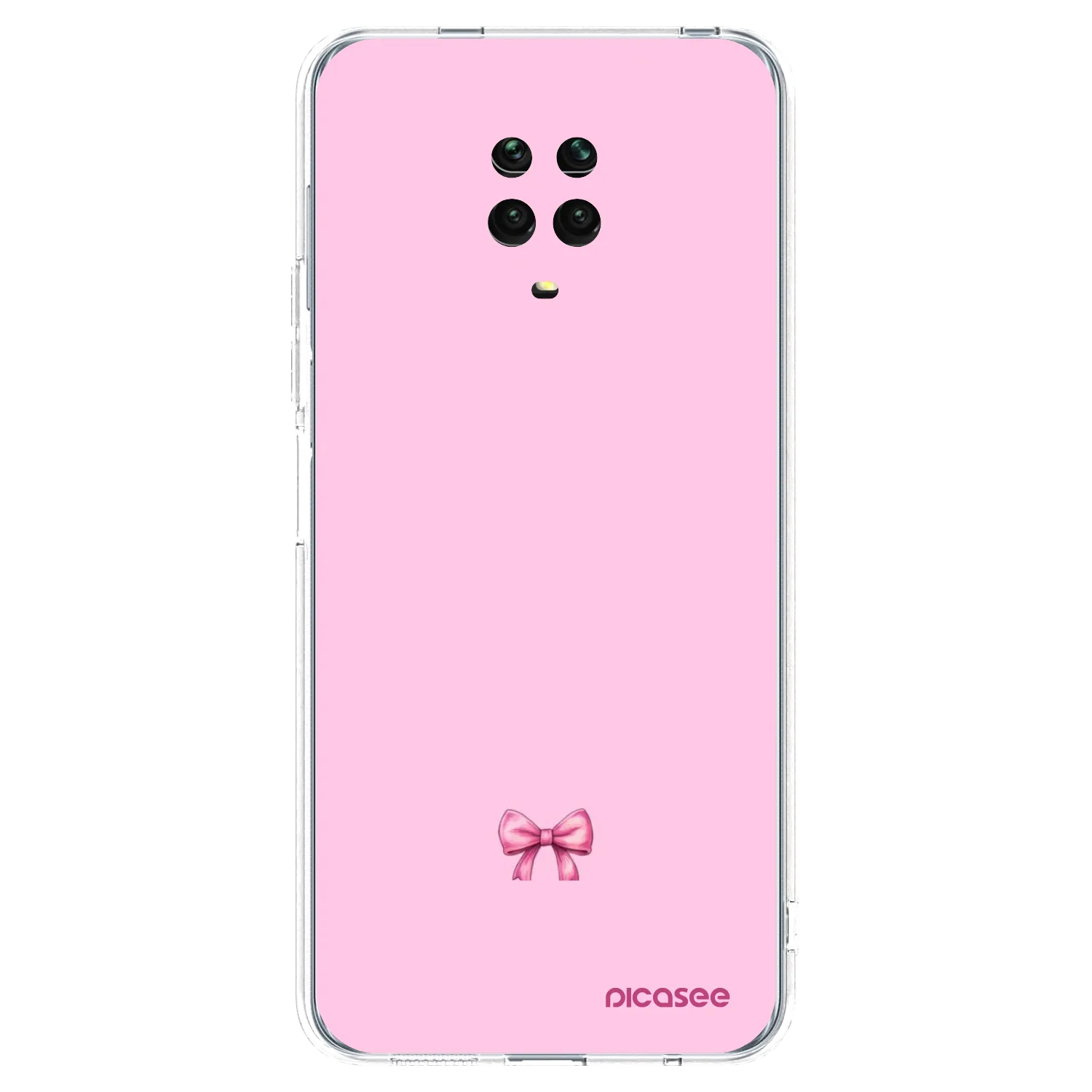 Picasee husă transparentă din silicon pentru Xiaomi Redmi Note 9S - Blush bow