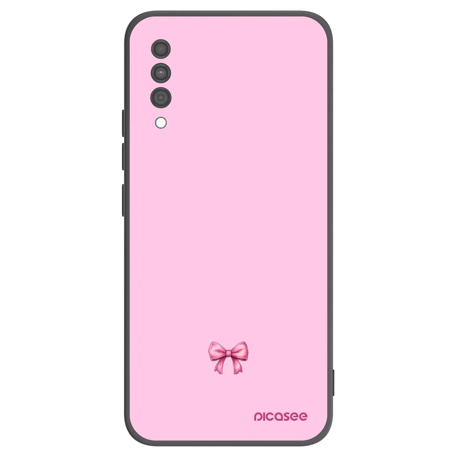 Picasee husă neagră din silicon pentru Samsung Galaxy A30s A307F - Blush bow