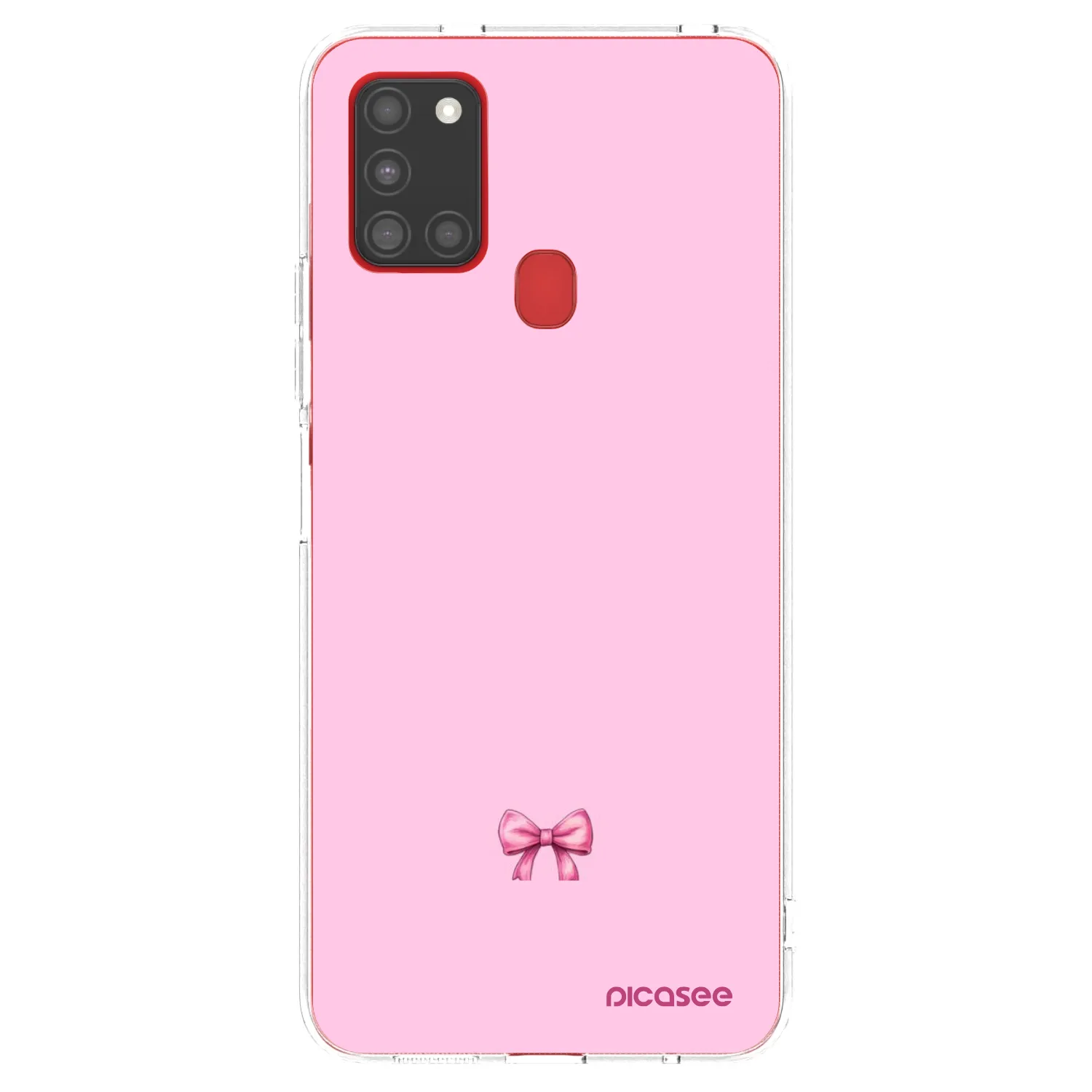 Picasee husă transparentă din silicon pentru Samsung Galaxy A21s - Blush bow