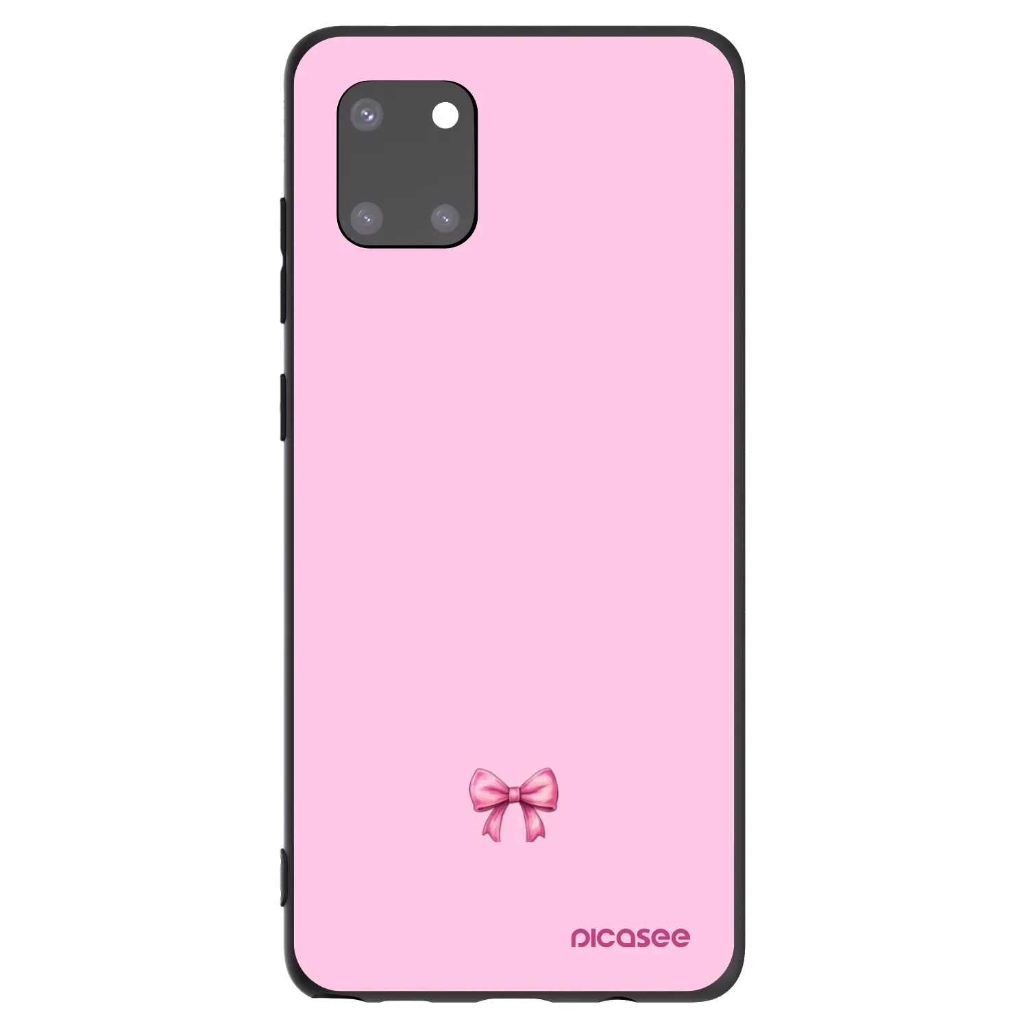 Picasee husă neagră din silicon pentru Samsung Galaxy Note 10 Lite N770F - Blush bow