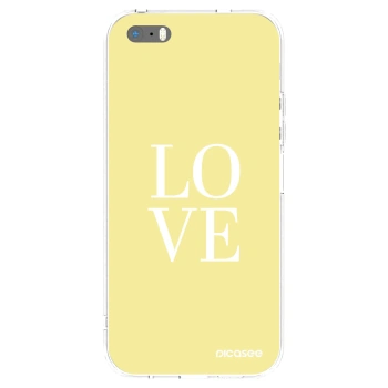 Picasee husă transparentă din silicon pentru Apple iPhone 5/5S/SE - Love