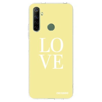 Picasee husă transparentă din silicon pentru Realme 6i - Love