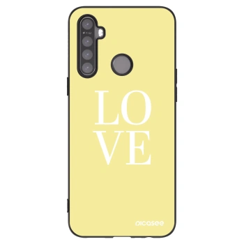 Picasee husă neagră din silicon pentru Realme 5 - Love