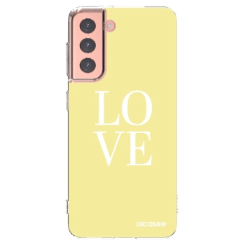 Picasee husă transparentă din silicon pentru Samsung Galaxy S21 5G G991B - Love