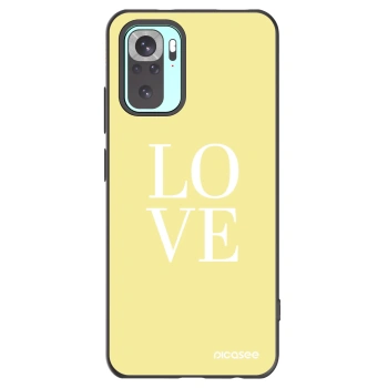 Picasee husă neagră din silicon pentru Xiaomi Redmi Note 10 Pro - Love
