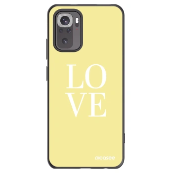 Picasee husă neagră din silicon pentru Xiaomi Redmi Note 10S - Love