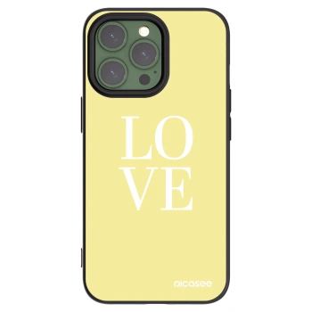 Picasee husă neagră din silicon pentru Apple iPhone 13 Pro - Love