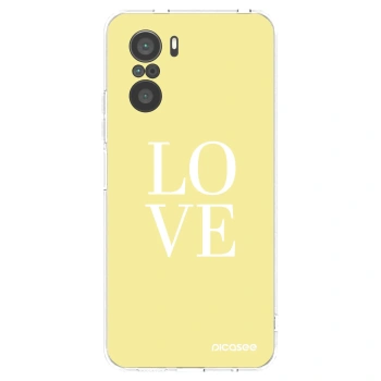 Picasee husă transparentă din silicon pentru Xiaomi Poco F3 - Love