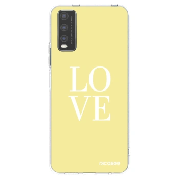 Picasee husă transparentă din silicon pentru Vivo Y20s - Love