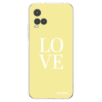 Picasee husă transparentă din silicon pentru Vivo Y33s - Love