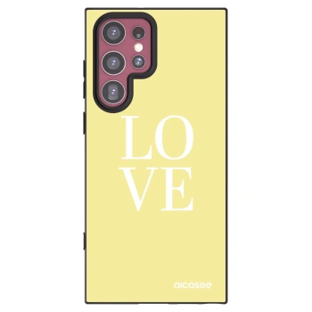 Picasee husă neagră din silicon pentru Samsung Galaxy S22 Ultra 5G - Love