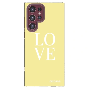 Picasee husă transparentă din silicon pentru Samsung Galaxy S22 Ultra 5G - Love