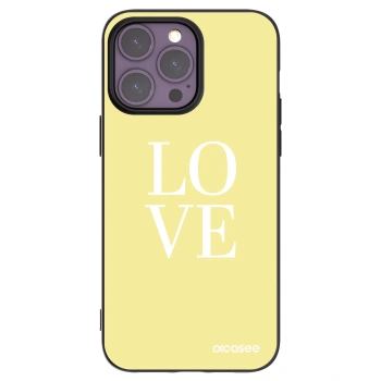 Picasee husă neagră din silicon pentru Apple iPhone 14 Pro Max - Love