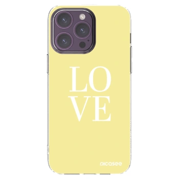 Picasee husă transparentă din silicon pentru Apple iPhone 14 Pro Max - Love