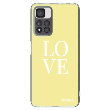 Picasee husă transparentă din silicon pentru Xiaomi Redmi Note 11 Pro+ 5G - Love