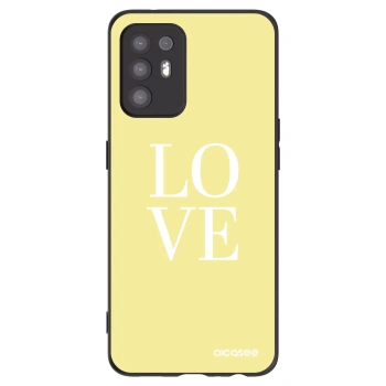 Picasee husă neagră din silicon pentru OPPO A94 5G - Love