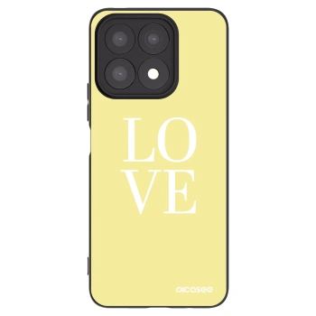 Picasee husă neagră din silicon pentru Honor X8a - Love