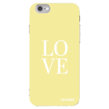 Picasee husă transparentă din silicon pentru Apple iPhone 6/6S - Love