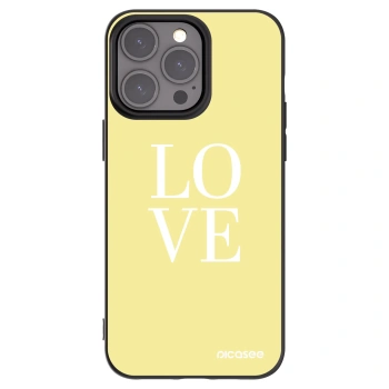 Picasee husă neagră din silicon pentru Apple iPhone 15 Pro Max - Love