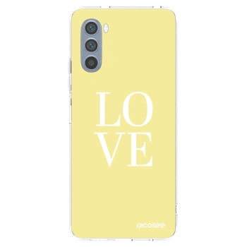 Picasee husă transparentă din silicon pentru Motorola Moto G62 - Love