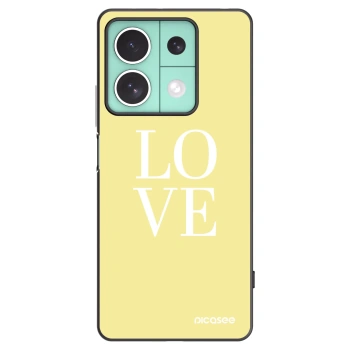 Picasee husă neagră din silicon pentru Xiaomi Redmi Note 13 5G - Love