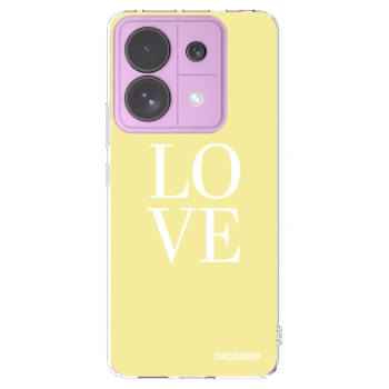 Picasee husă transparentă din silicon pentru Xiaomi Redmi Note 13 Pro 5G - Love