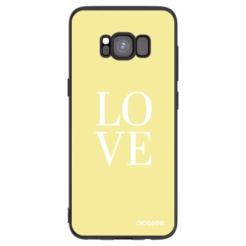 Picasee husă neagră din silicon pentru Samsung Galaxy S8 G950F - Love