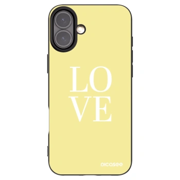 Picasee husă neagră din silicon pentru Apple iPhone 16 Plus - Love
