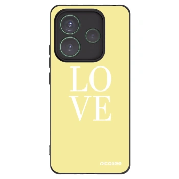 Picasee husă neagră din silicon pentru Xiaomi Redmi Note 14 5G - Love